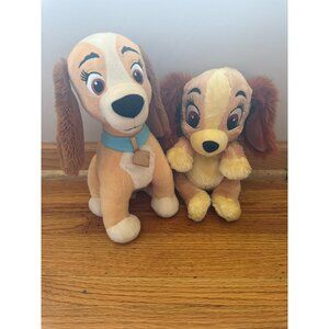 Lady & The Tramp Plush Toys Set Disney Babies Collectible Soft Stuffed Animals